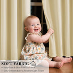 RYB HOME Beige 100% Blackout Curtains - Image 4