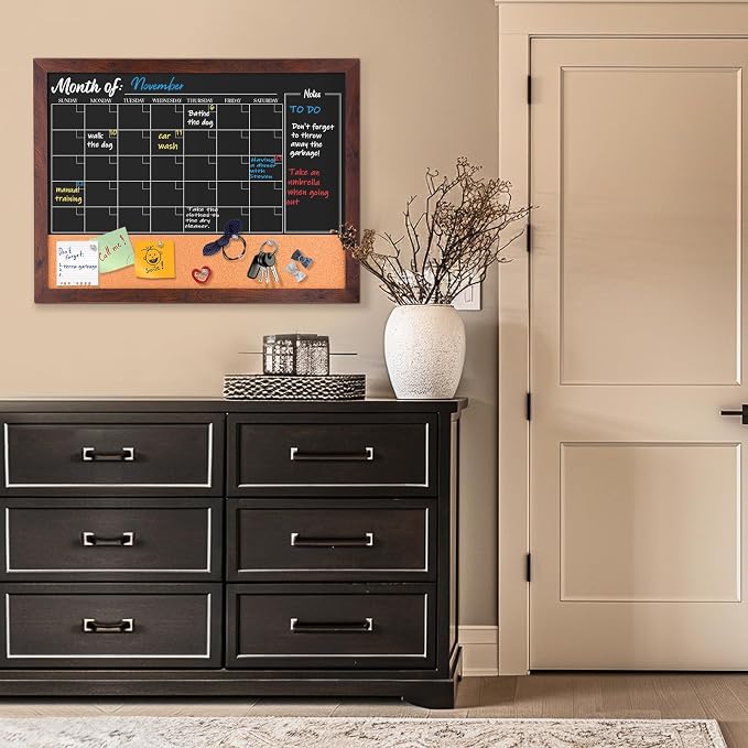 4 THOUGHT Chalkboard Calendar Corkboard Combo - Image 7