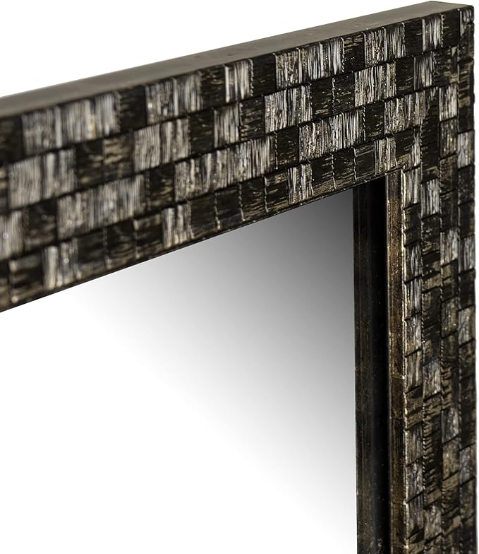 Bathroom Mirrors 40x24 Inch for Wall, Modern Rectangle Black Frame Wall Mounted - Image 4