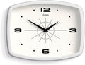 JONES CLOCKS® Movie Wall Clock | Retro Rectangular Clock | 10 inch | White | by JONESCLOCKS