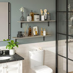 DINZI LVJ Long Wall Shelves, 39.4Inch Wall Mounted Shelves Set of 2, Extra - Image 7