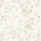 Ismoon Peel and Stick Wallpaper Floral Vintage Stick on Wall Paper Beige French by Ismoon