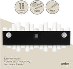 Umbra Picket Wall-Mounted Coat Rack Rail Hook - Image 6