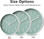 HZDHCLH Wall Clocks Battery Operated, Wall Clock Green, 8 inch Wall Clock - Image 5