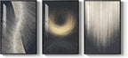 Large Framed Black and Gold Modern Luxury Abstract Wall Art - Image 8