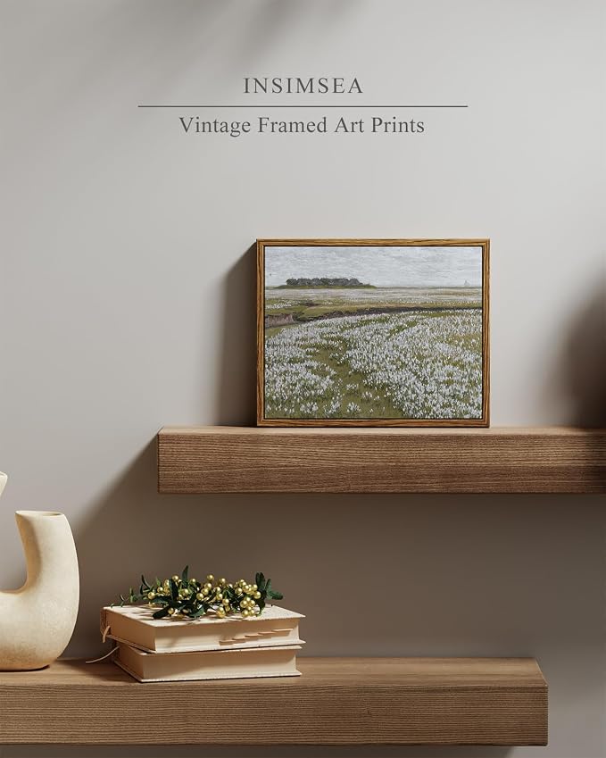 InSimSea Framed Canvas Wall Art Vintage Decor, Room Eclectic Decor, Classical - Image 4
