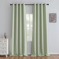 IGEMAEVE Sage Green Curtains 96 Inch Length 2 Panels Set, Light Filtering by IGEMAEVE