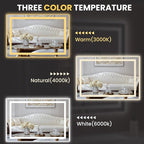 LOAAO 44"x30" LED Bathroom Mirror - Image 5