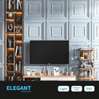 Art3d Decorative 3D Wall Panels 24" x 24", Square Gray Ceiling Tiles, Wall - Image 4