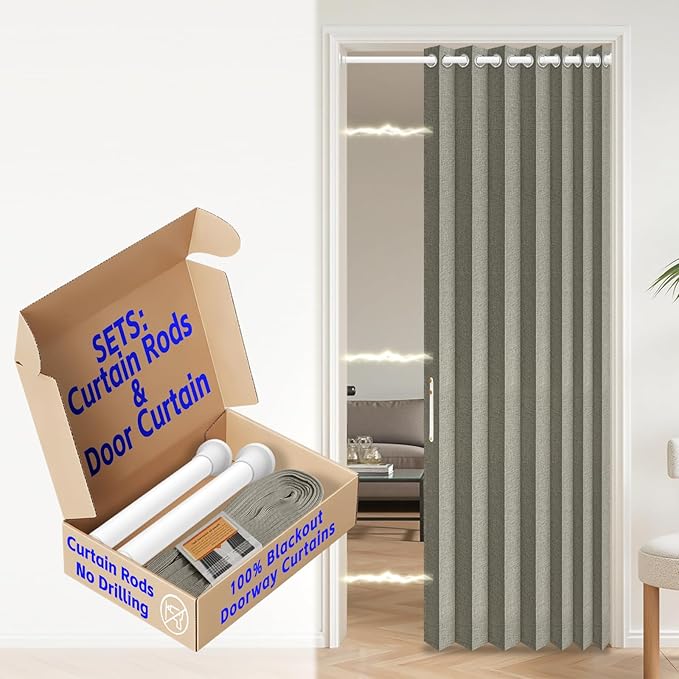 AJAZZ Blackout Accordion Doors Interior by AJAZZ