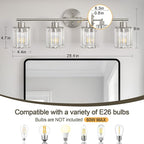 Crystal Bathroom Light Fixtures, Bathroom Lighting Fixtures Over Mirror - Image 2
