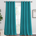 NICETOWN Room Darkening Curtains 102 inch Length 2 Panels, Peacock Teal by NICETOWN