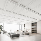 WOWSTAR 12-Pack 2x4ft Drop Ceiling Tiles, Waterproof Glue up Ceiling Panels - Image 2