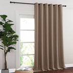 NICETOWN Room Divider Curtain 132 Inches Long, Wide Blackout Sliding Door - Image 8