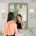 LOAAO 22”X30” Bronze Bathroom Mirrors - Image 2