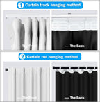 MaKefeile Room Divider Curtains Total Blackout Privacy Curtain Panel Room - Image 2