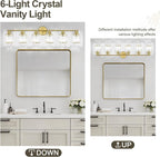 Crystal Bathroom Light Fixtures, Bathroom Lighting Fixtures Over Mirror - Image 5