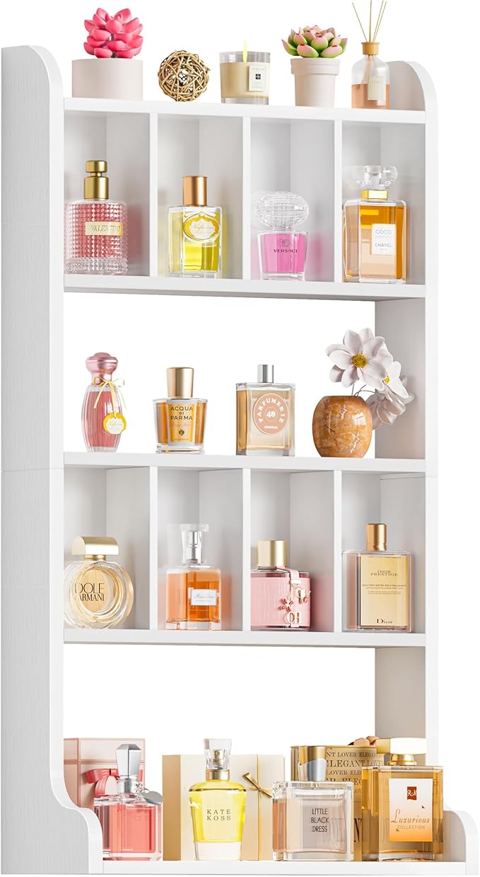 Keebofly Perfume Organizer Wall Mount & Large Cologne Display Case by Keebofly