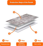 IZODEKOR 3D Wall Panels Brick Effect, Wall Cladding, Indoor&Outdoor, Stone Look - Image 5