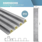 OUZUGIE WPC Acoustic Slat Wall Paneling, Living Room, TV Background, Study Room - Image 3