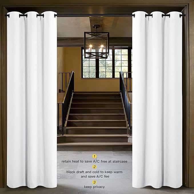NICETOWN Curtains & Drapes for Door Tapestry, 120 inches Long Door Curtains for - Image 2