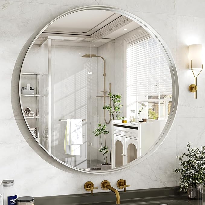 36 Inch Round Bathroom Mirror - Image 3