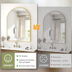 XRAMFY 32"x48" Arched Bathroom Mirror - Image 7