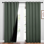 NICETOWN 100% Blackout Window Curtain Panels, Cold and Full Light Blocking by NICETOWN