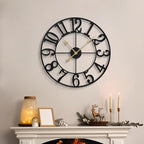 LEIKE Large Wall Clocks, Non Ticking, Battery Operated Big Retro Round Modern - Image 8