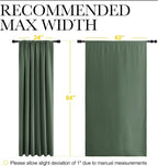 NICETOWN 2 Panels Blackout Curtains, Rod Pocket Thermal Insulated Drapes 84 - Image 6