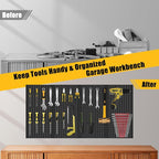 PBHEPJ 6 Pcs Metal Pegboard Panels, Heavy Duty Peg Boards - Image 5