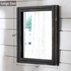 AAZZKANG Wall Mounted Mirror Small Rectangular Retro Mirrors - Image 2