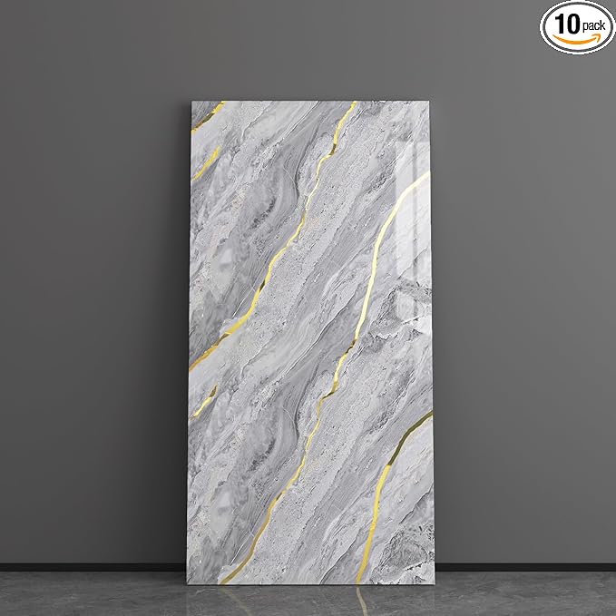 Haimin Wall Panels Peel and Stick 10 Pieces 23.6x11.8in Lightweight Backsplash by HaiminHomeDecorWallpaper