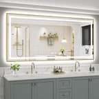 84x40 Inch LED Bathroom Mirror by Briivuemodernmirrors