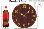 Wall Clock, Modern Wall Clocks Battery Operated, Silent Non Ticking Clock - Image 3