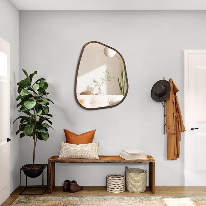 Irregular Asymmetrical Mirror Wall Mounted, Unique Vanity Mirror, Shaped - Image 5