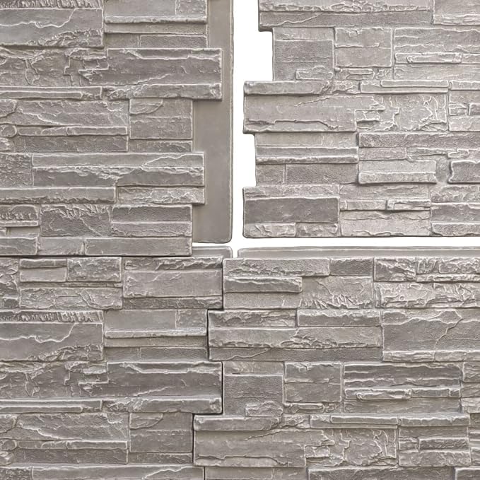 EverStone Cascade Faux Stone Panel, 48 5/8"W x 24 3/4"H x 1 1/4"D - Image 9