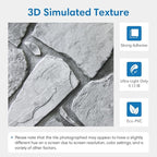 COMSTICKC 3D Faux Stone Wall Panel Peel and Stick Wall Tiles, Ultra-Light Thin - Image 3