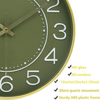 HZDHCLH 12inch Wall Clocks Battery Operated, Quartz Movement, Silent Non - Image 3