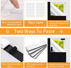 Blackout Blind，118x57 inches Portable Black Out Blinds Stick On Window - Image 5