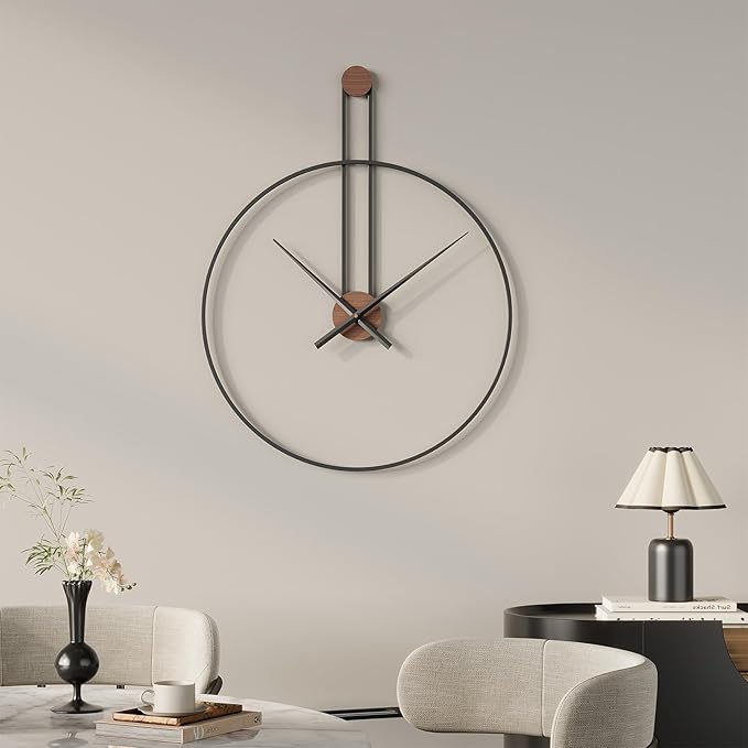 Cuspin 16 inch Wall Clock, Silent Non-Ticking Battery Operated Modern Clocks by Cuspin