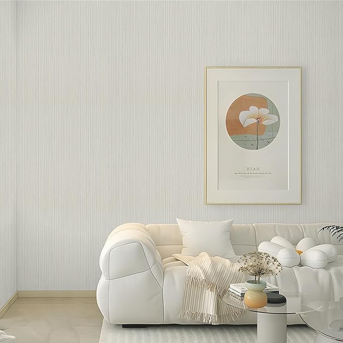 TANONE Grasscloth Peel and Stick Wallpaper 17.7'' x 197'' Self-Adhesive - Image 2