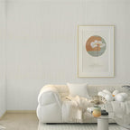 TANONE Beige Grasscloth Peel and Stick Textured Wallpaper 17.7'' x 118'' - Image 7