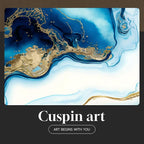 Large Framed Modern Elegant Abstract Wall Art - Image 7