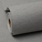 Gray Peel and Stick Wallpaper Slight Velvety Feeling Woven Fabric Grasscloth by Unknown