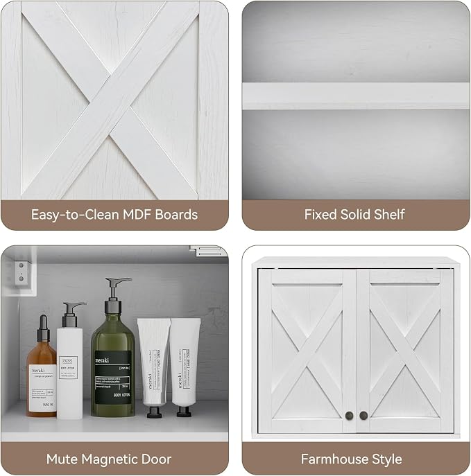 YOURLITE Laundry Cabinet, Medicine Cabinet, Bathroom Kitchen Storage Wall - Image 6