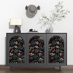 Laatse Vintage Wallpaper Peel and Stick Dark Green Floral Wallpaper 17.5'' x - Image 3