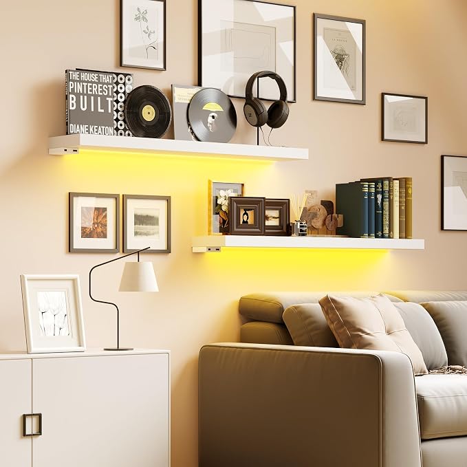 BAMEOS RGB LED Floating Shelves - Image 6