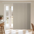 AJAZZ Blackout Accordion Door Curtain 98"x106" Cream White - Image 9