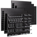 INCLY 90PCS Pegboard Wall Organizer, 6 Pack Metal Peg Board Panels by INCLY